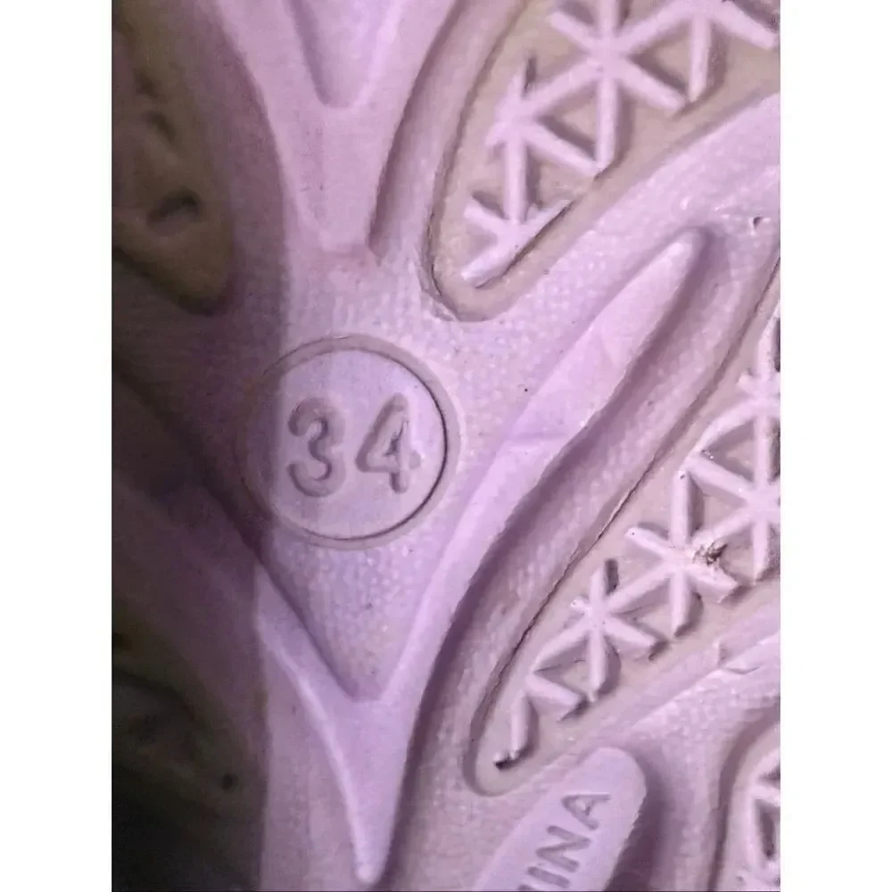 Crocs Big Girls Jibbitz Charms Classic Clog Sandals Purple Size 34